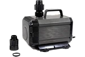 Hengbo Submersible Water Pump 60W Multi-Function Power Head 2500L/H for Fountain, Aquarium, Pond, Hydroponics - HQB-3000…