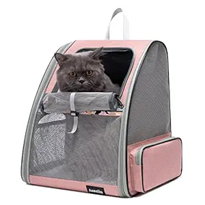 Asenlin Pet Carrier Backpack,Comfortable Pet Backpack for Cat,Dog Backpack Carrier for Small Dogs for Travel Hiking-Pink