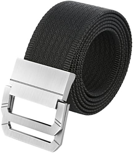 Shanxing Nylon Belts for Men,Military Style Tactical Webbing Belt with Double D Ring Buckle