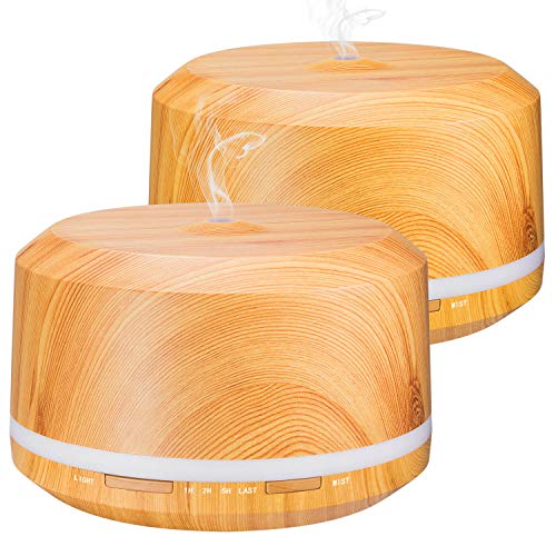 Luscreal Diffuseurs d'huile essentielle humidificateur 450 ml diffuseur d'arôme