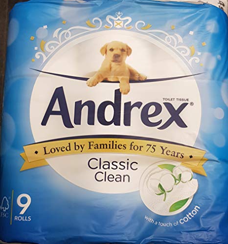 Andrex White Toilet Paper - 9 Rolls
