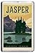 Produktbild B154 JASPER PARK KÜHLSCHRANKMAGNET CANADA VINTAGE TRAVEL PHOTO REFRIGERATOR MAGNET