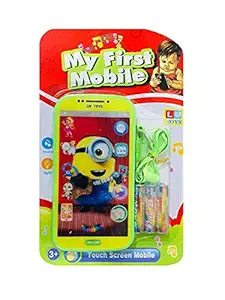 GOPINATHJI Kids Toys Minion Smart Digital Mobile Phone with Touch Screen Feature Light & Sound