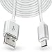 Produktbild mobilefox® 3m Ladekabel USB 3.1 Typ-C auf USB Kabel Stecker Laden für Microsoft Lumia 950/XL Nylon weiß