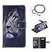 Produktbild GOCDLJ PU Hülle per Samsung Galaxy Core LTE 4G G386 Muster, Ultra Slim Leder Flip Cover Tasche Ledertasche Handytasche Pattern Buchstil Handyhülle Protective Case Etui Bumper Schale Wallet vollständig schützende mit Magnetverschluss Ständerfunktion ID Karte Slots Pouch Soft Silikon Backcover Rückseite shell kunstlederhülle Schutzhülle für Samsung Galaxy Core LTE 4G G386 + Chinesischer Stil Rote Armbänder Design Löwe