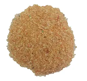 Maalavya Sugar Size Crystal Sand for Home and Garden D?cor, Aquarium Substrate 1 Kg (Amber Yellow)