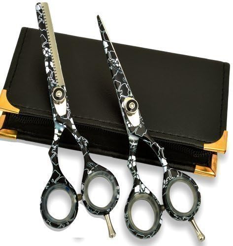 Oriental Giftset Hairdressing & Hair thinning Scissors Barber 6.0