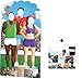 *OLYMPIC PACK* Olympics Podium Stand-in Lifesize Cardboard Cutout / Standee (Olympic Games) - INCLUDES 8X10 (25X20CM) STAR PHOTO - FAN PACK