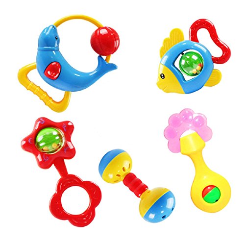 Malloom® Animal Handbells Developmental Toy Bells Kids Baby Rattle