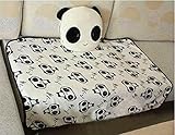 Delmkin Kinderdecke Süß Panda Plüsch Decke & Kissen Kombi-Sets - 6