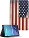 Produktbild Samsung Galaxy Tab E 9.6 Hülle UHIPPO® slim Fit Anti-Kratzer Stars and Stripes Faux Leder Tasche Schutzhülle Cover mit Ständer-Funktion für Samsung Galaxy Tab E 9.6 Zoll Tablette