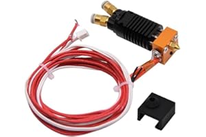 HOCENWAY 24 V 2 in 1 Out Dual Color Hotend Estrusore Ugello Ottone 0,4 mm Testina di stampa w/Silicone Sock Heater Termistore Compatibile con Ender 3 V2 /Ender 3 Pro Ender 5 / Pro/Plus /CR10S /CR10 S4 S5