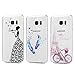 Produktbild S7 Edge Hülle Case, Kasos Samsung Galaxy S7 Edge Tasche TPU Silikonhülle Handycase Backcase Etui Dünn Bunt Gemalt Transparent Handyhülle Schutzhülle Crytsal Clear Cover