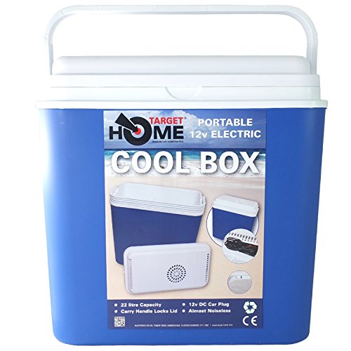 Target Homewares® - Nevera eléctrica portátil, 22 l, 12 V, casi exenta de ruido