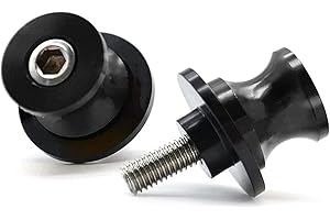 N\C Brazo Oscilante Motocicleta 8MM Marco Soportes Tornillos 2 Piezas Deslizadores De Carretes De Brazo Oscilante Deslizadores Swingarm Spools Slider Protector Negro