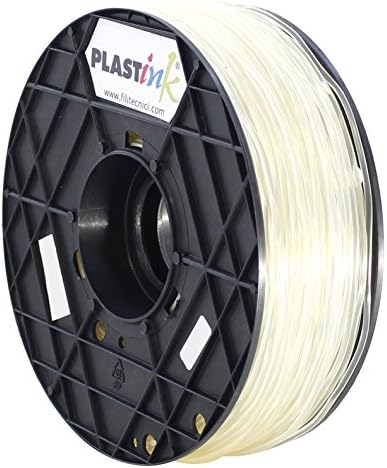 Plastink RBR300CY05 Rubber Filament for 3D Printer, 3 mm Diameter, Crystal