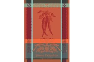 Garnier Thiebaut - Geschirrtuch, Küchentuch, Geschirrtuch - Piment d'Espelette Epice - Baumwolle - 77 x 56 cm