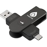 Thetis Pro FIDO2 Security Key, FIDO 2.0 Two-Factor Authentication NFC Security Key, Dual USB A and Type C Ports for Multi-Fac