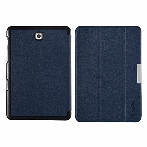 Samsung Galaxy Tab S2 8.0 Hülle, EasyAcc Ultra Dünn Case mit Standfunktion Auto Wake up Sleep PU Leder Hüllen für Samsung Galaxy Tab S2 T719/ T715N 20.31 cm (8 Zoll) Tablet-PC (Dunkelblau, Kunstleder) - 9