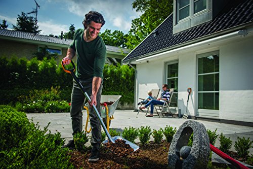 Fiskars Schaufel, Breite 23 cm, Länge 130 cm, Qualitätsstahl-Blatt/Glasfaserverstärkter Kunststoff-Stiel, Schwarz/Orange, Xact, 1003688 - 4