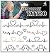 SONGQEE(TM) 5 Sheets Fashion Body Art Stickers Removable Waterproof Temporary Tattoo - Patten Type: Wings, Letters, Cats, Totem, Cardiogram Hot