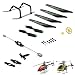 Produktbild Crash-Kit Ersatzteile-Set für RC Hubschrauber Wltoys V912, Rotorblätter, Kufe, Stabilisator, Zahnrad und viele weitere Ersatzteile/Zubehör, Neu