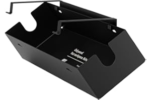 Oakywood - Prowadzenie kabli pod stołem - Czarny kanał kablowy do biurka, stołu, biurka stojącego - Składany, wykonany z metalu - 15,5x60x10cm - Czarny