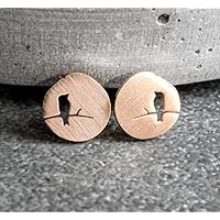 Vogelohrstecker rose Gold