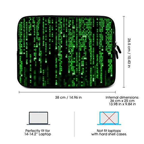 Sidorenko Laptop Tasche f  r 14 - 14 2 Zoll   Universal Notebooktasche Schutzh  lle   Laptoptasche aus Neopren  PC Computer H  lle Sleeve Case Etui  G