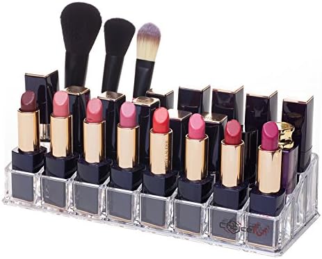 Choice Fun 3 Tiers Acrylic Lipstick Organiser with 24 Slots Clear