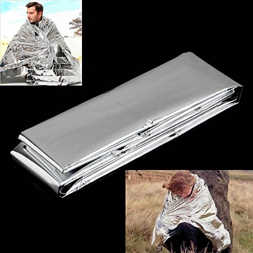Preisvergleich Produktbild Rettungsdecke Rettungsfolie Notfalldecke Notfall Rettung Reflektierende Wasserdicht 130 x 210 cm