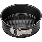 Zenker Black Metallic Removable Mould 20 cm 1 Bottom, Cake Mould or Steel Cake Mould with Non-Stick Coating, Resistant to 230