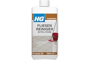 ‎HG HG Fliesen Reiniger HG Fliesen- und Fugenreiniger Extra Stark – Kraftvoller Bodenreiniger für Küche, Bad und Steinoberflächen – 1 l