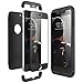 Produktbild CE-Link für iPhone 6/iPhone 6s Hülle + iPhone 6/iPhone 6s Panzerglas, Hardcase 3 in 1 HandyHülle Ultra Dünn Hartschale 360 Grad Full Body Schutz SchutzHülle Bumper - Schwarz