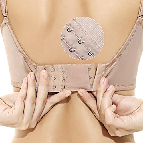 Wonderliner BH Extender Strap Elastisch Band Weich Farbig Gurt Erweiterung 3 Haken und 2 Haken Packung mit 12 - 2