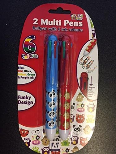 2 Multi Pens with 6 ink colours
