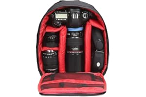 BBargain Basket Small Camera Backpack - Large Capacity Waterproof & Wear-Resistant Camera Rucksack - Anti-shock Camera Case - SLR, DSLR Camera Bag For Women & Men.