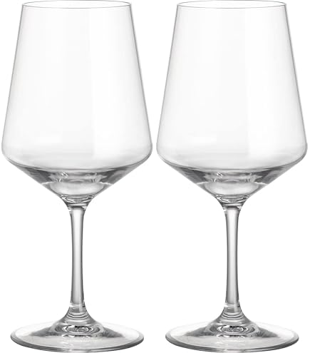 Verres Incassables Brunner Lot De 2 - Polycarbonate Transparent, Lave-vaisselle, Pour Vin Rouge/blanc/Prosecco