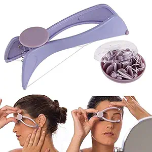 ESYA Eyebrow Face and Body Hair Threading and Removal System Tweezers for eyebrows, threading tool, threading machine for women, threading epilators for women (Purple).