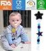 niceEshop(TM) Lovely Petal Style Baby Pacifier Holder Silicone Pacifier Clip, Black (#4)