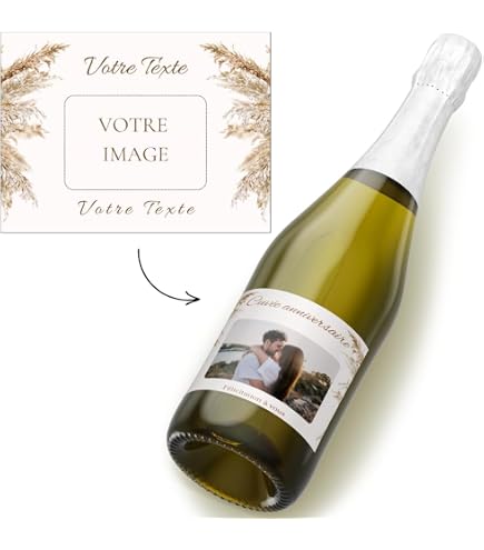 Lot De 100 Étiquettes Réutilisables En Papier Kraft Pour Bouteilles De Vin - Double Face, Trou Pour Goulot - Parfait Pour Cave à Vin & Champagne