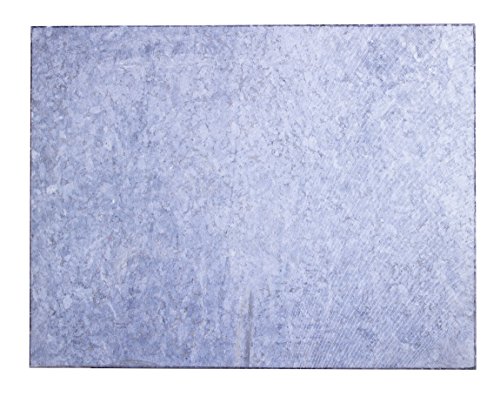 Große Arbeitsplatte Küchenplatte, Servierplatte oder Tischplatte aus poliertem Granit, dunkelblau-grau mit Design, Unikat Handarbeit 60 x 48 x 1,8 cm, 12KG - 4