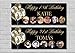 Price comparison product image Black and Gold Balloons Personalised Birthday Party Banner 18th/21st/30th/40th/50th