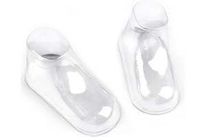 Ostlttyn Clear Plastic Baby Feet Display, Baby Booties Crochet Shoes Socks Showcase, Toddler Shoes Supports Shoe Forms Stand Holder for Store and Home Use