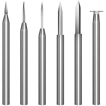 Kit De 6 Fraises Pour Outil Rotatif - Sculpture Sur Bois - Accessoire Dremel Compatible - Neuf Chine