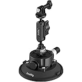 SMALLRIG 4,5" Suction Cup Mount mit Kugelkopf-Zauberarm, Halterung für Action-Kameras für DJI Osmo Action 6/5/4, für Insta360