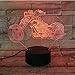 Produktbild 3D Nachtlichter Motor Bike Nachtlicht 7 Farben Ändern 3D Led Lampe Riesenrad Racing Motorrad Tragbare Lichter Freunde Kinder Geburtstag Licht