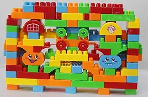 Brunte Kids Blocks Play for Your Imagination 140 Pcs Block Set for The Kids to Play Creative DIY Blocks for Kids, Multicolor