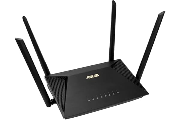 ASUS RT-AX53U - Routeur Wi-FI 6 AX1800, Double Bande, OFDMA, MU-MIMO, Sécurité AiProtection par TrendMicro, Adaptive QoS, Connexion Mobile 4G et 5G