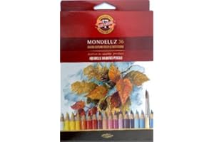 MONDELUZ Koh-I-Noor Mandeluz - Set di 36 pastelli acquerellabili